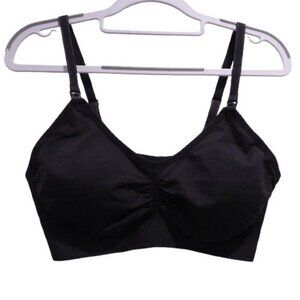 NEW Motherhood Maternity Seamless Clip-Down Nursing & Maternity Bra Sz XL Black